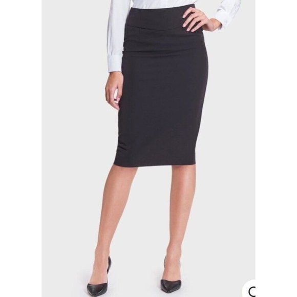 Ico Uniforms Black Pencil Skirt Size 2 Military Office US Navy Church Career NWT - Picture 1 of 12